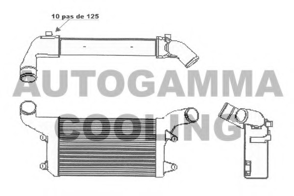 AUTOGAMMA 105299 Intercooler, charger